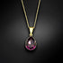 Sudraba komplekts "Kristāla Lāse (Amethyst)" ar Preciosa™ kristāliem